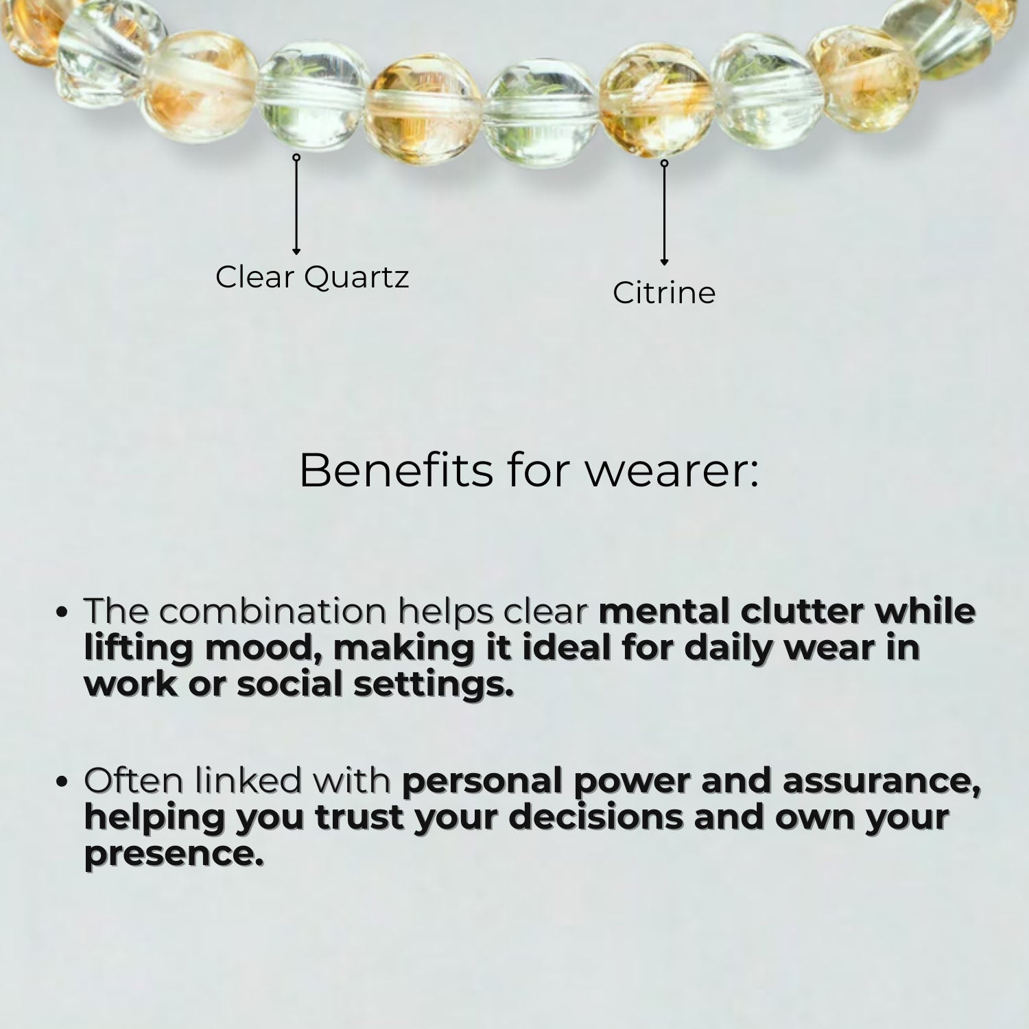 Natural Stone Jewellery Bracelet Citrine MagSnap