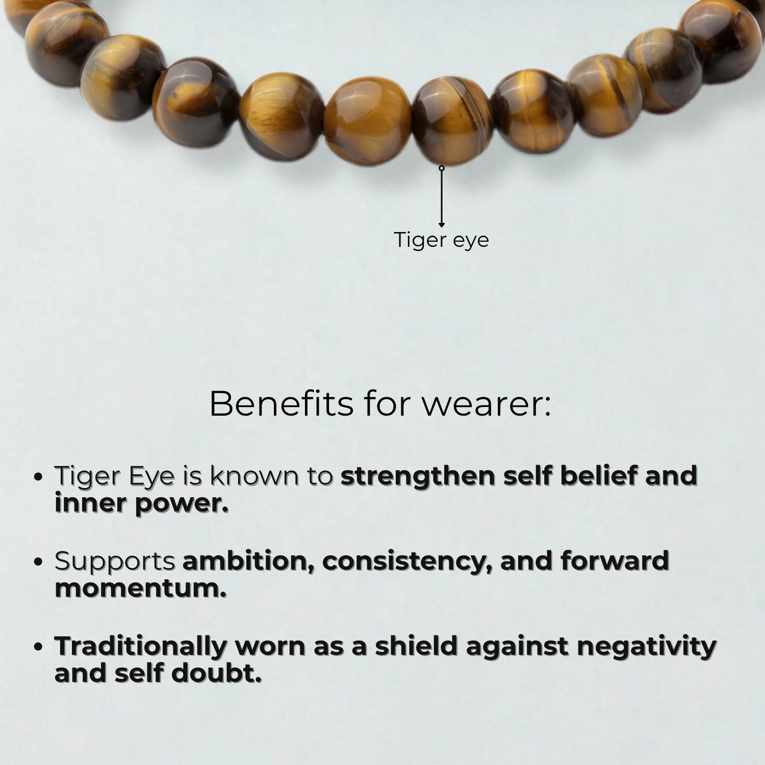 Natural Stone Jewellery Courageous Tiger Eye Natural Stone Bracelet With Magsnap