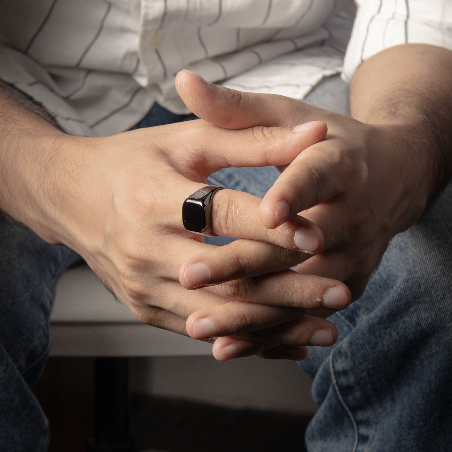 M Premium Jewellery Black Hercules Ring