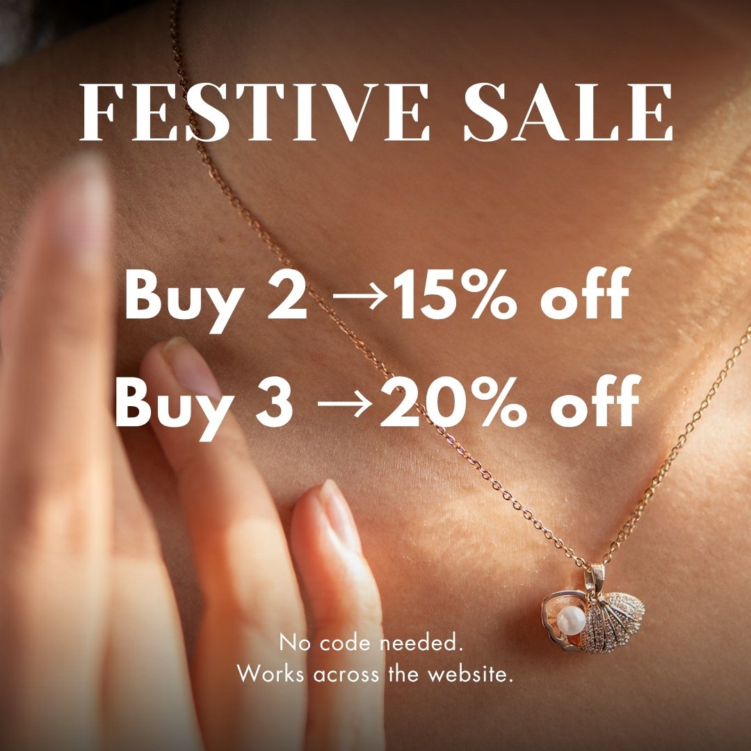 W Premium Jewellery Necklace Pearl Magnetic Gold