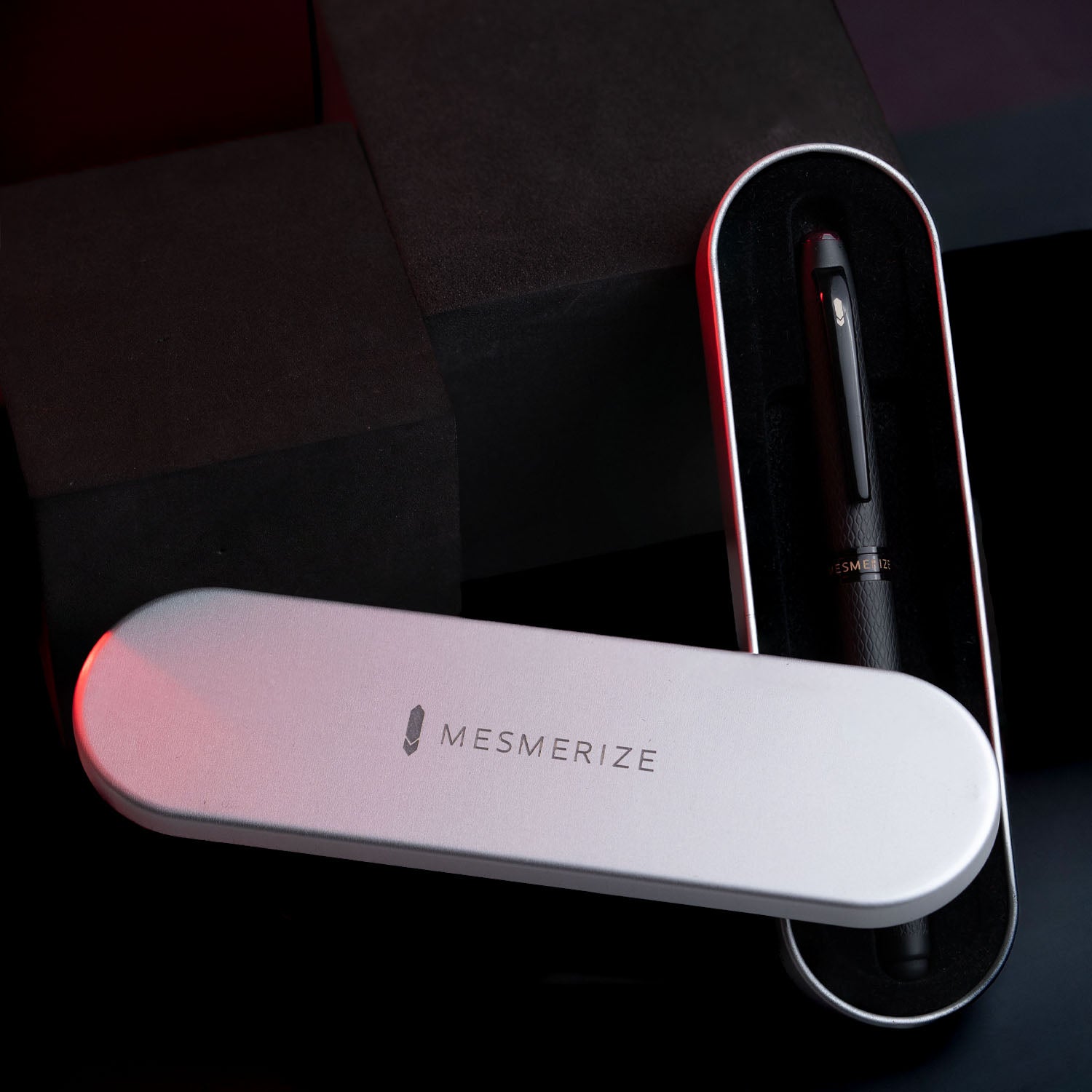 Matte Black Finish Garnet 2 in 1 MagSnap Roller Ball Pen with Stylus None