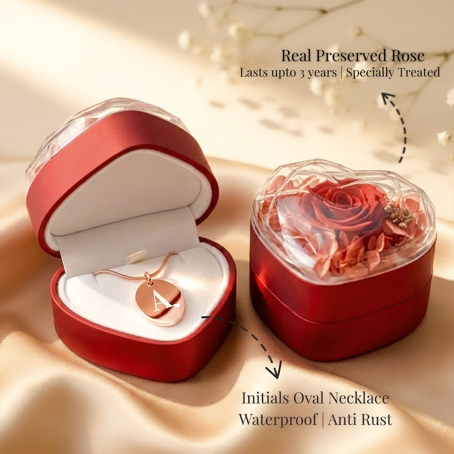Initials Rose Gold