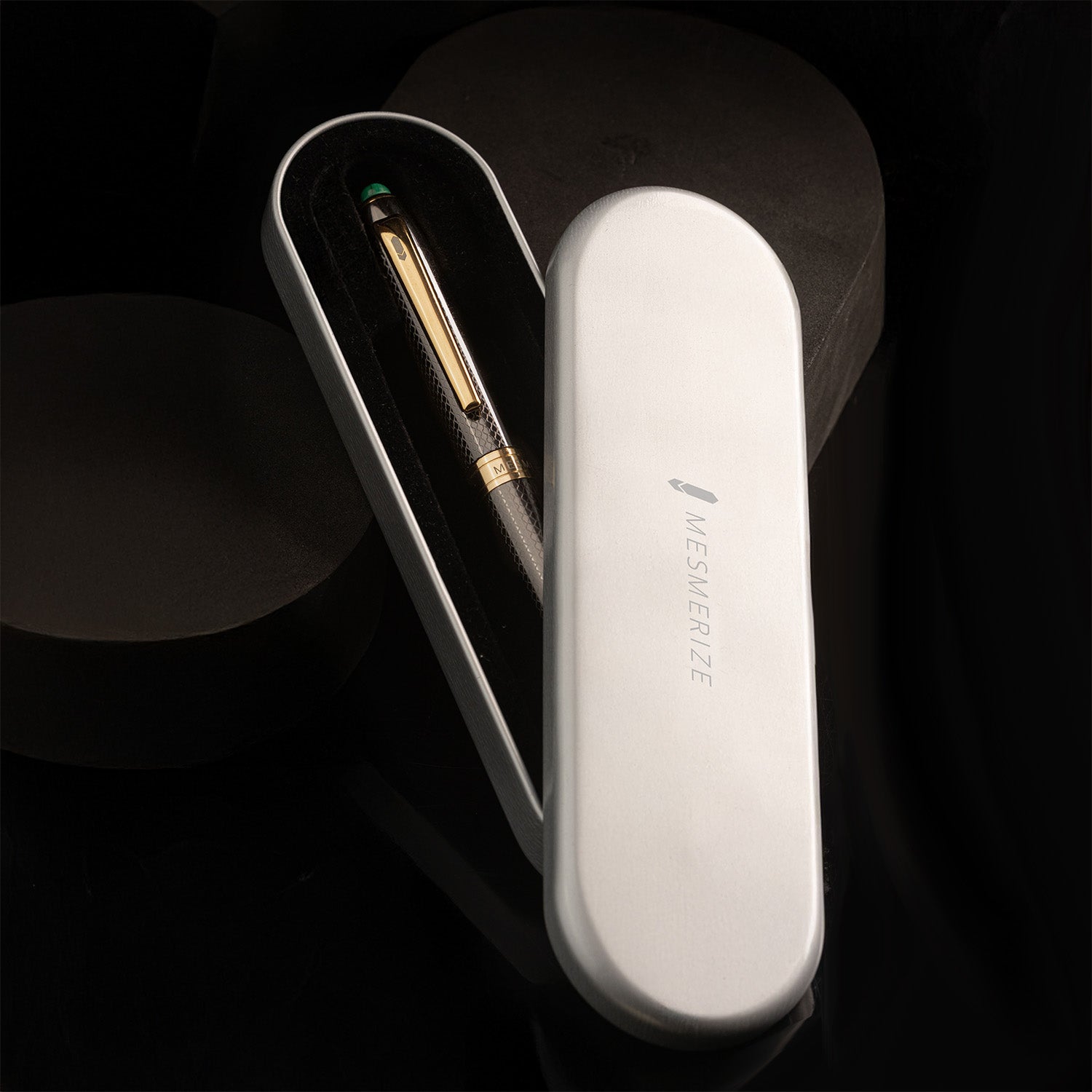 Malachite 2 in 1 MagSnap Roller Ball Pen with Stylus