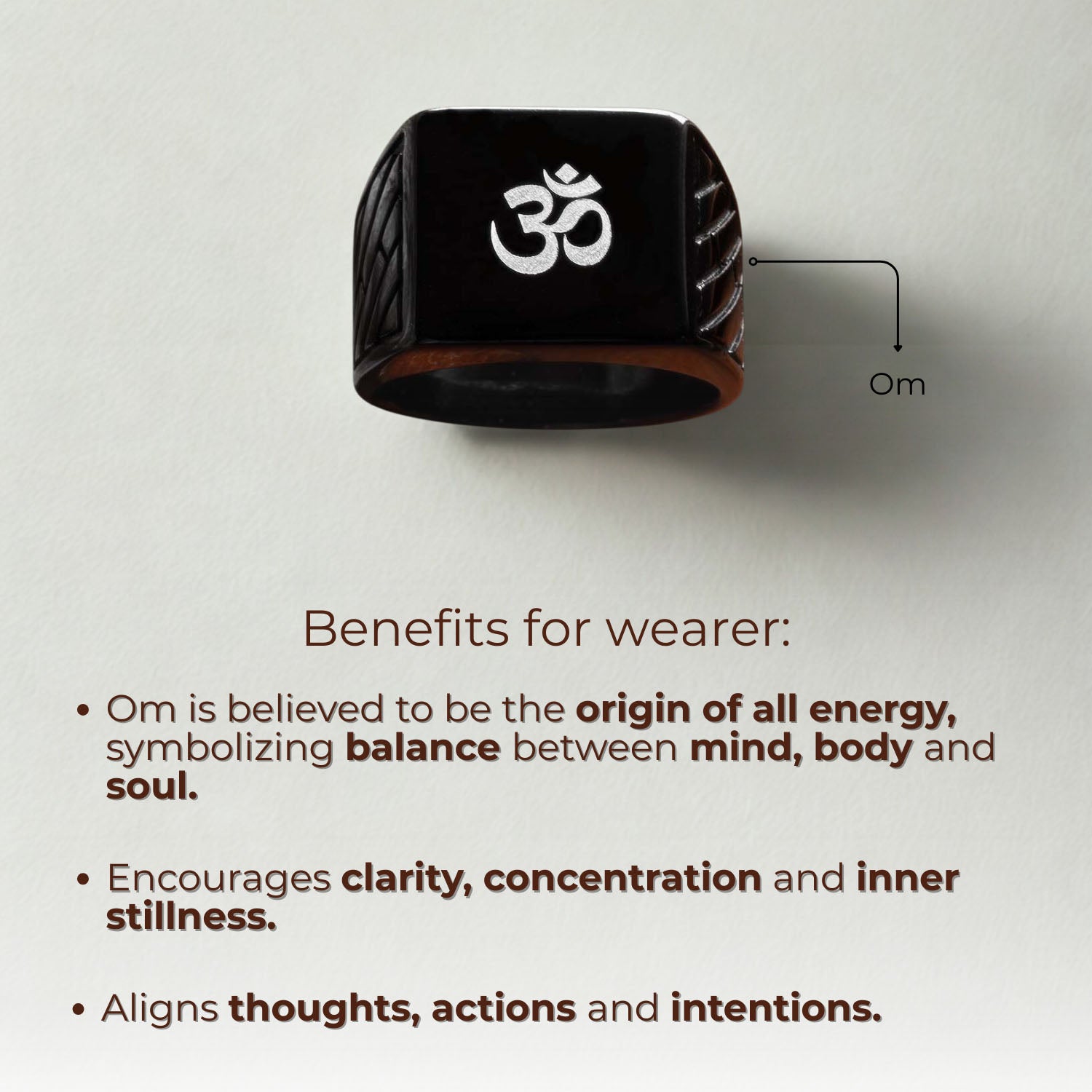 Spiritual Black Hercules Ring