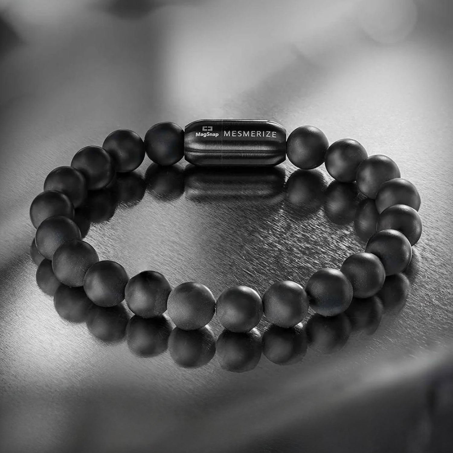 Natural Stone Jewellery Onyx Natural Stone Bracelet with MagSnap