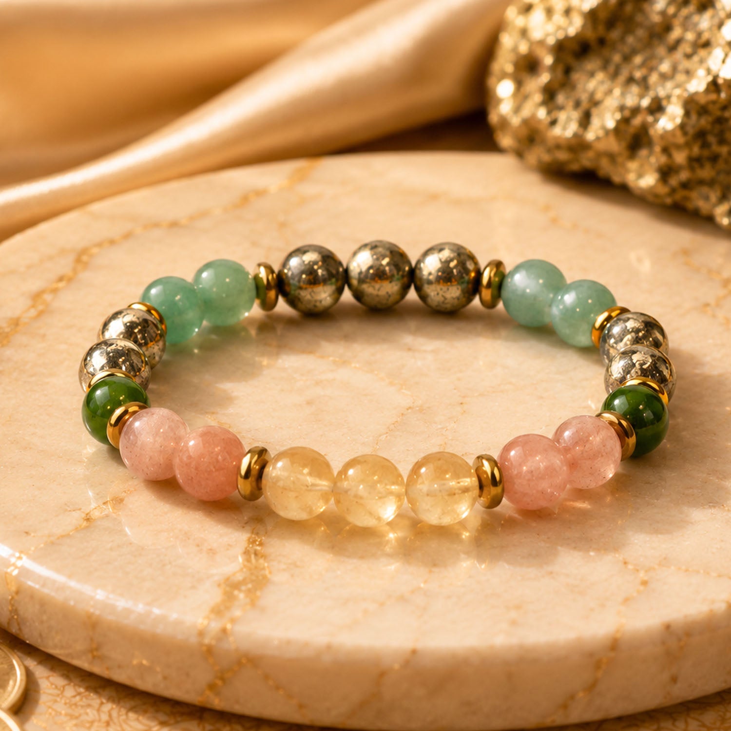Rajyog Natural Stone Bracelet Elastic