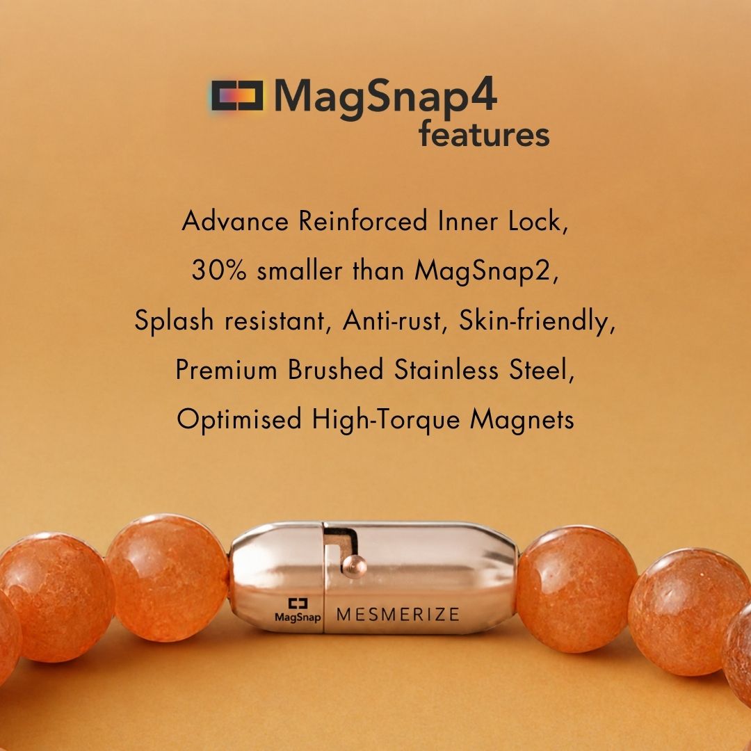 Nurturing Kunzite Natural Stone Bracelet With MagSnap 2