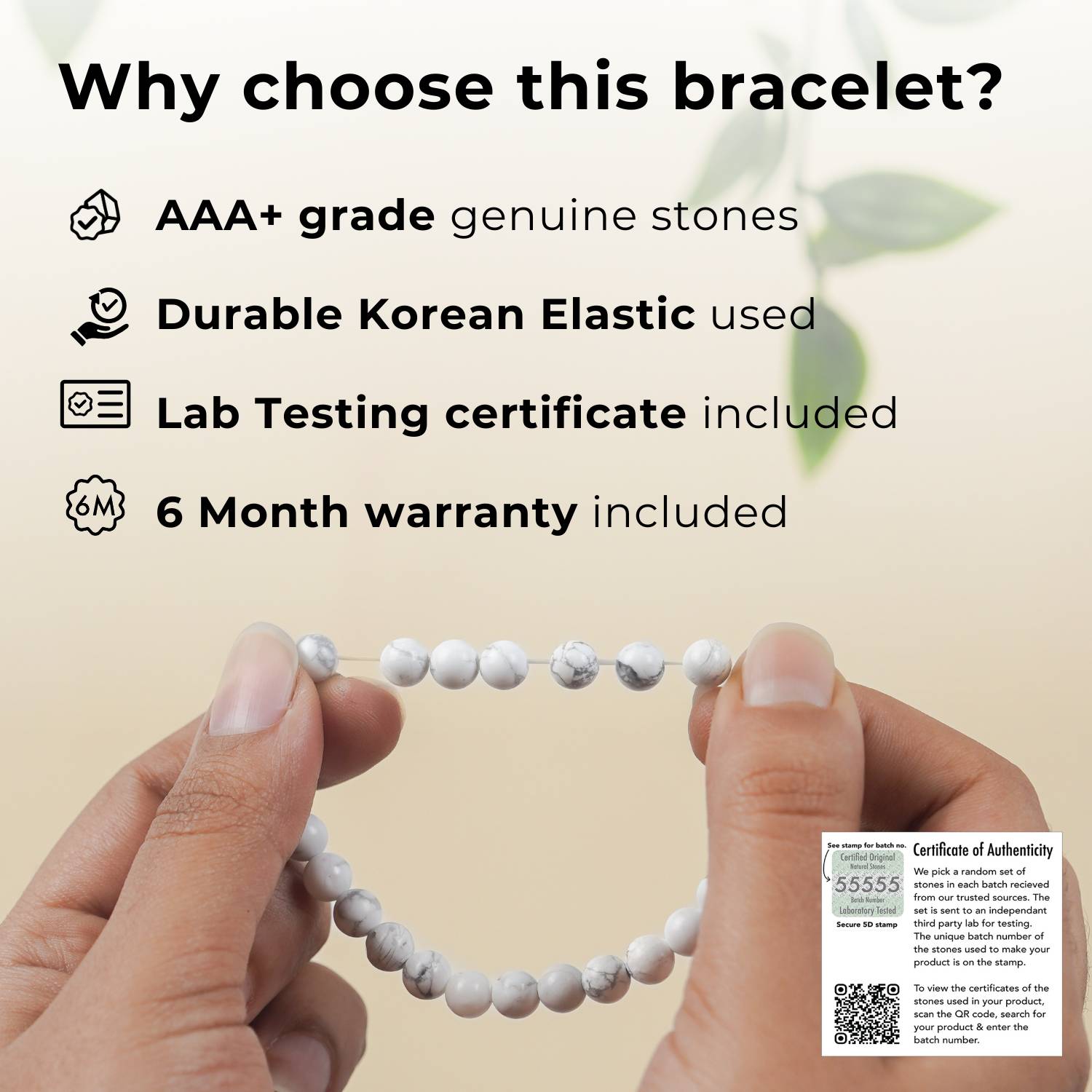 Energizing Garnet Natural Stone Elastic Bracelet