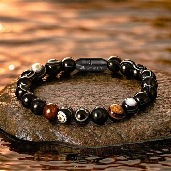 Resonant Sulemani Hakik Natural Stone Bracelet with MagSnap2