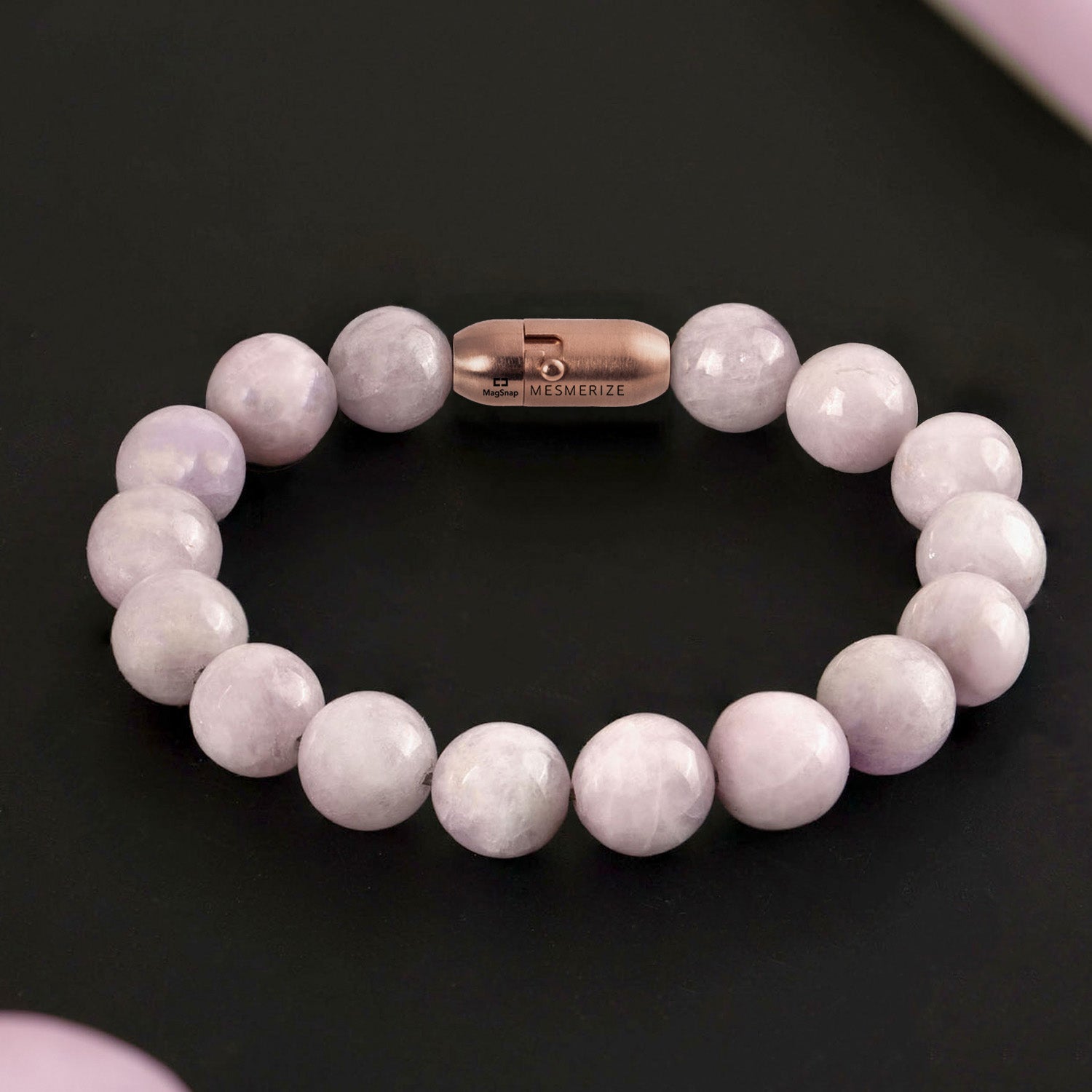 Nurturing Kunzite Natural Stone Bracelet With MagSnap 2
