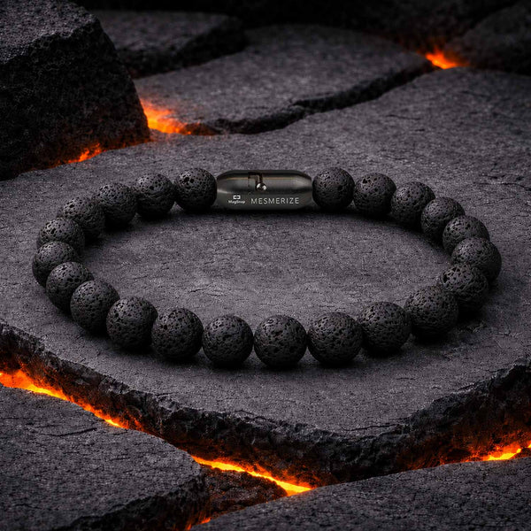 Lava Natural Stone Magsnap Bracelet
