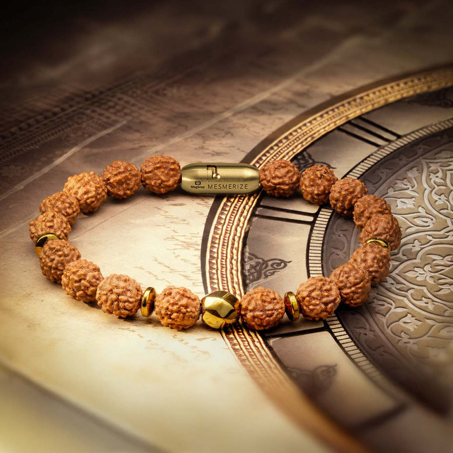 Spiritual Rudraksh Natural Stone Bracelet
