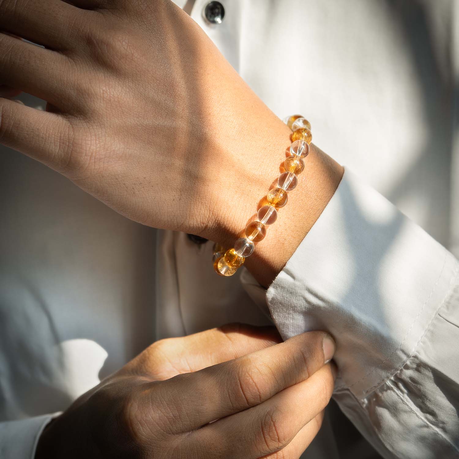 Natural Stone Jewellery Bracelet Citrine MagSnap