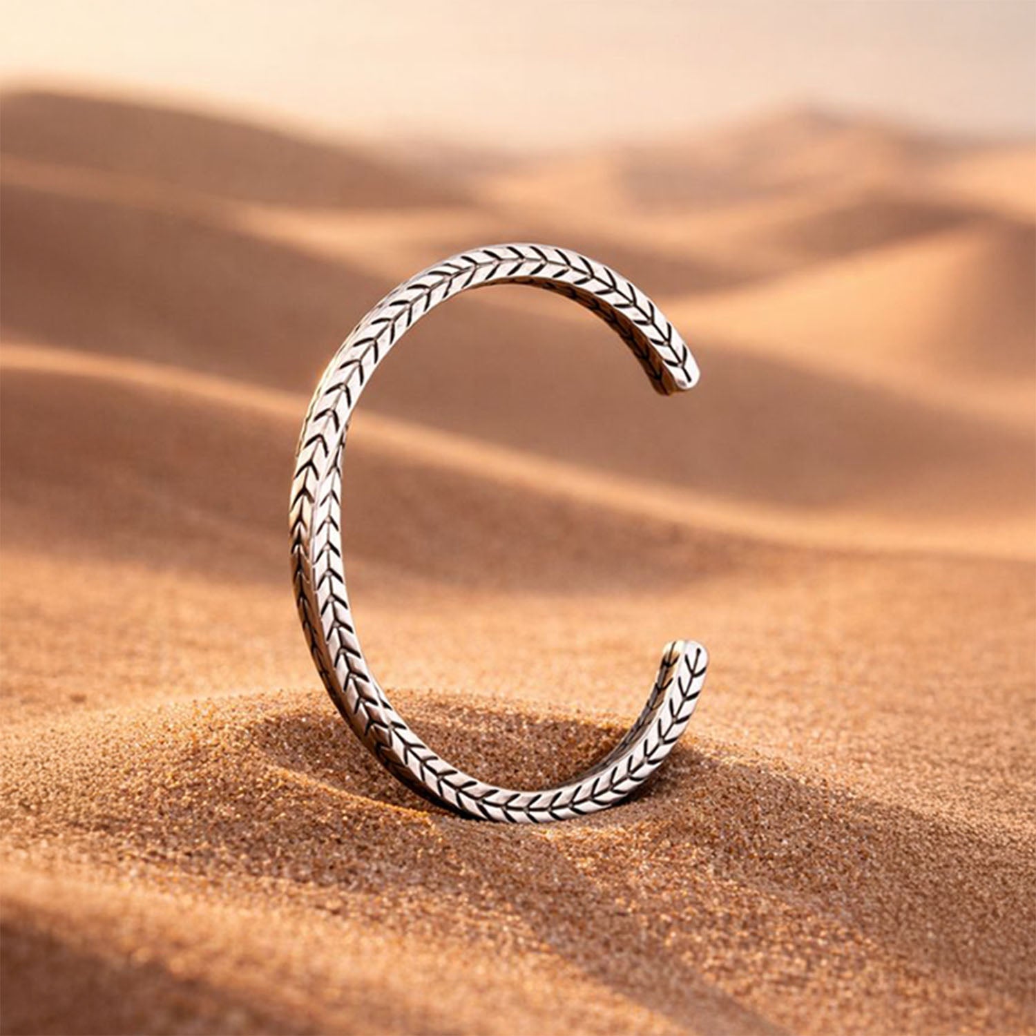 Apex Arrow Silver Cuff Bracelet