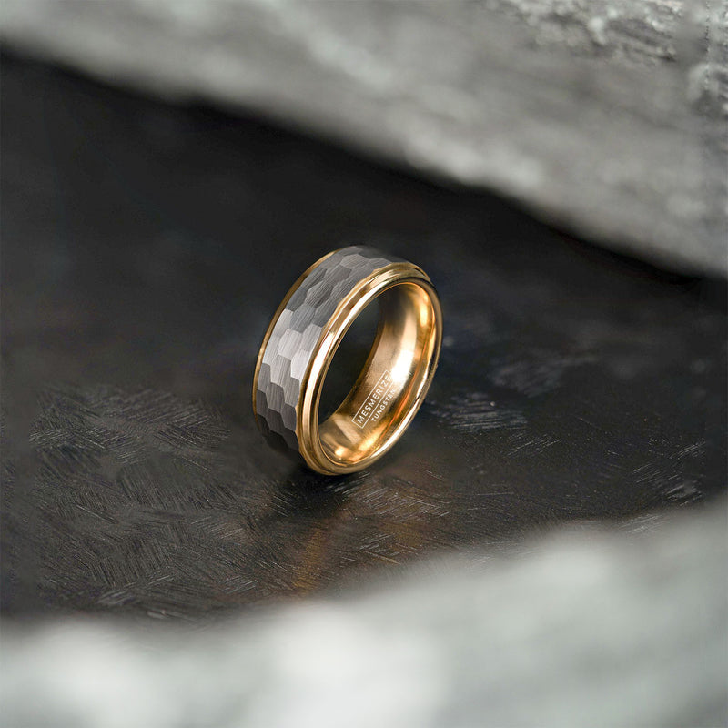 Hammered Tungsten Ring