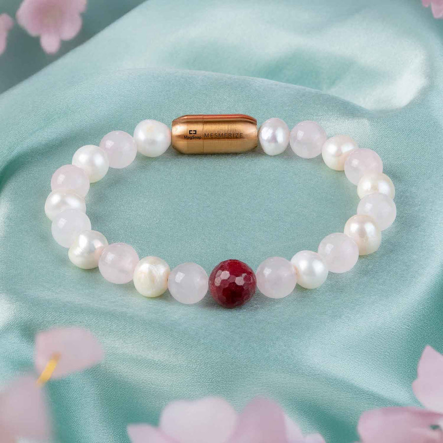 Beauty Pearl Natural Stone Bracelet With MagSnap 4
