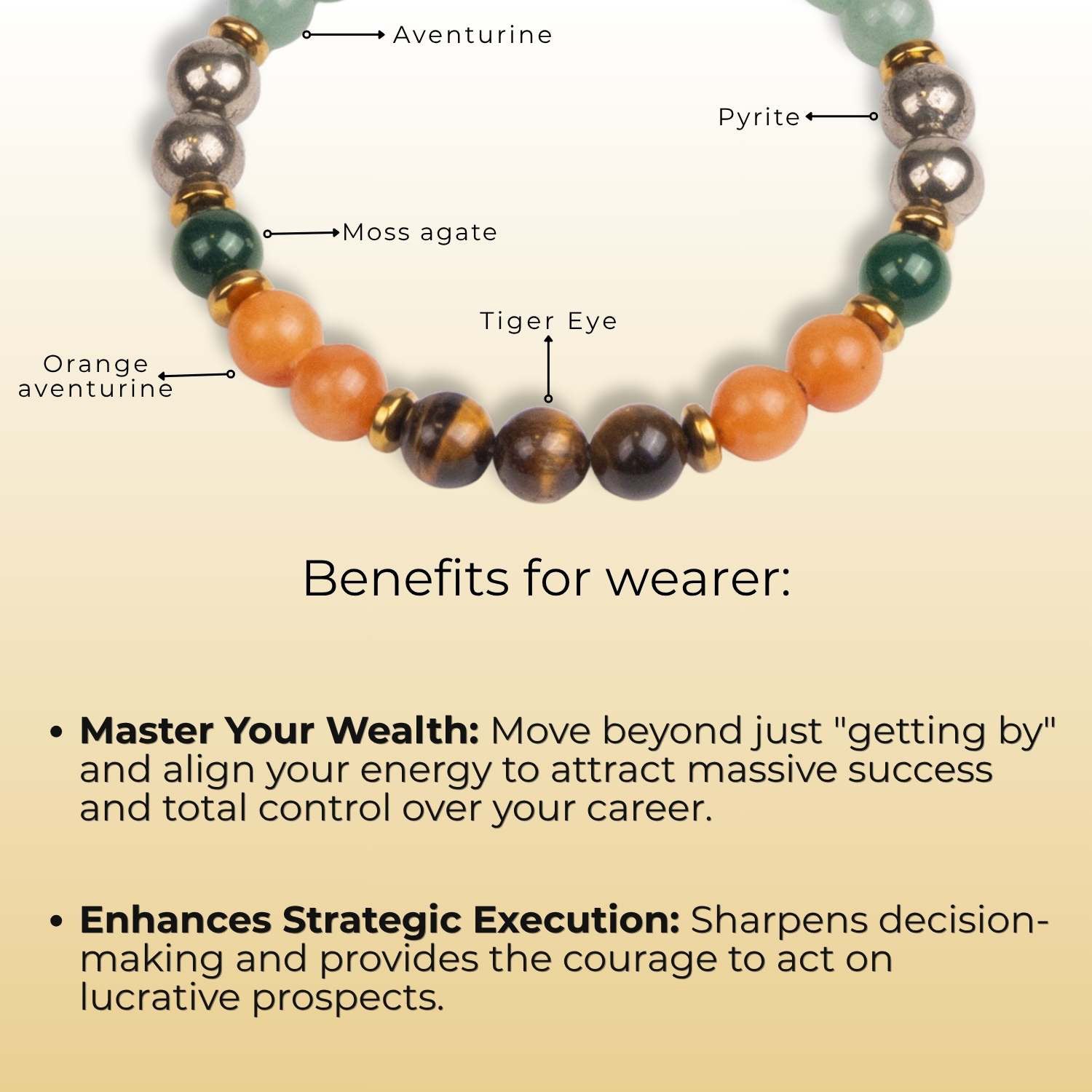 Dhanyog Natural Stone Bracelet Elastic