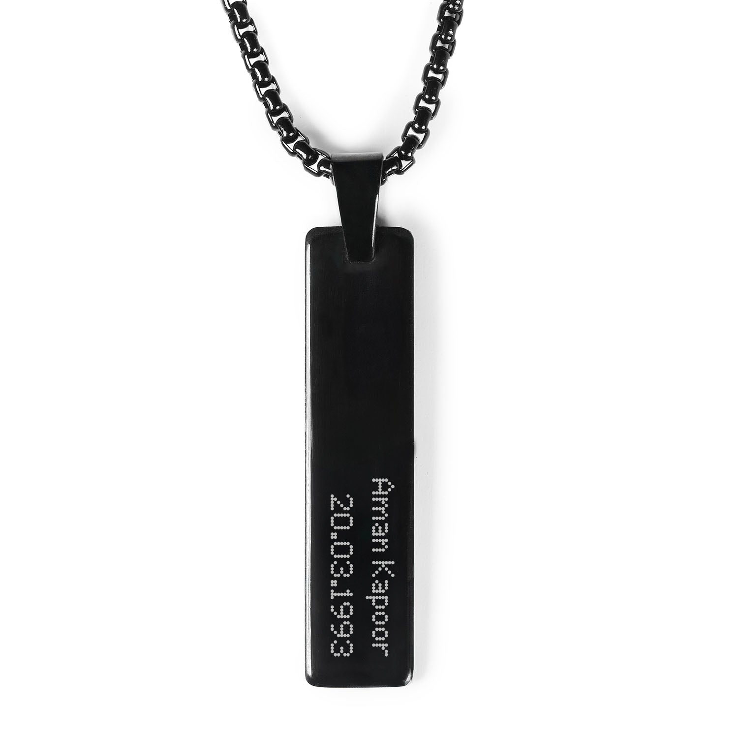Mini Tag Necklace Double Line