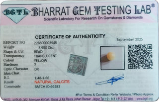 Calcite lab certificate 6