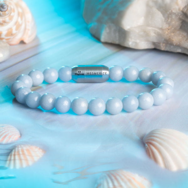 Calming Angelite Natural Stone Bracelet 2