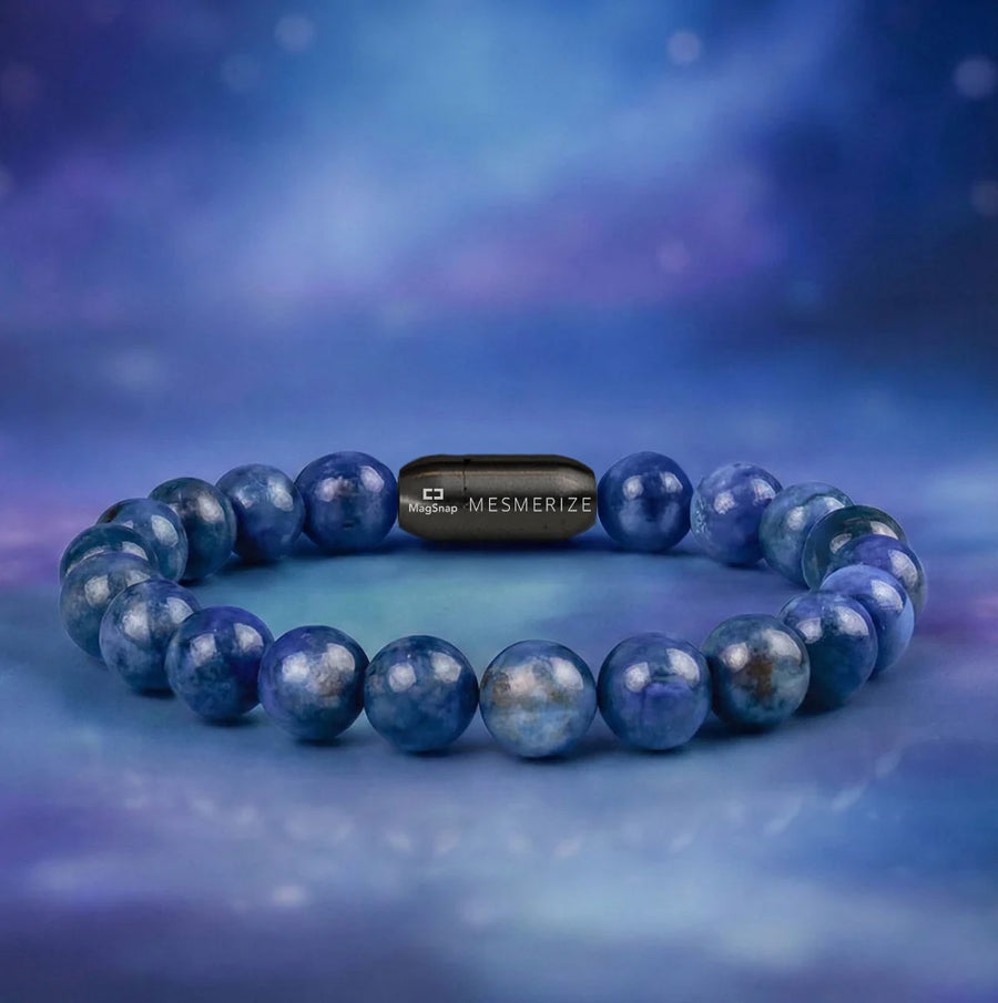 Clarity Blue Kyanite Natural Stone Bracelet With MagSnap