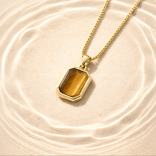 Tiger Square Necklace