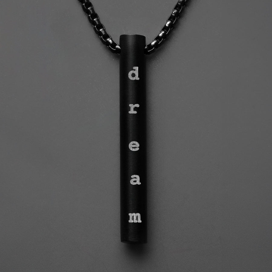 Motivation Minimal Barrel Necklace