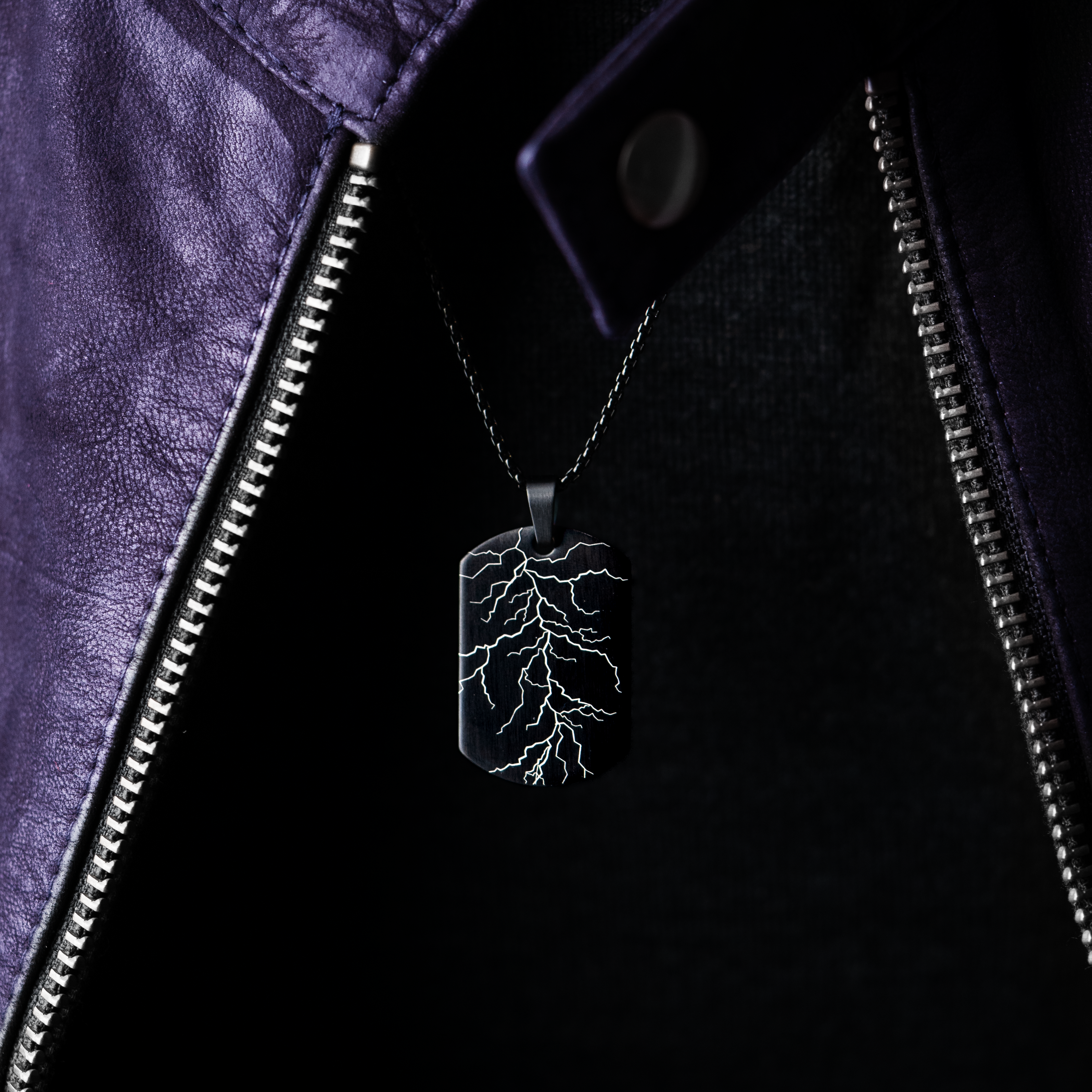 Electro Pulse Army Dog Tag Necklace