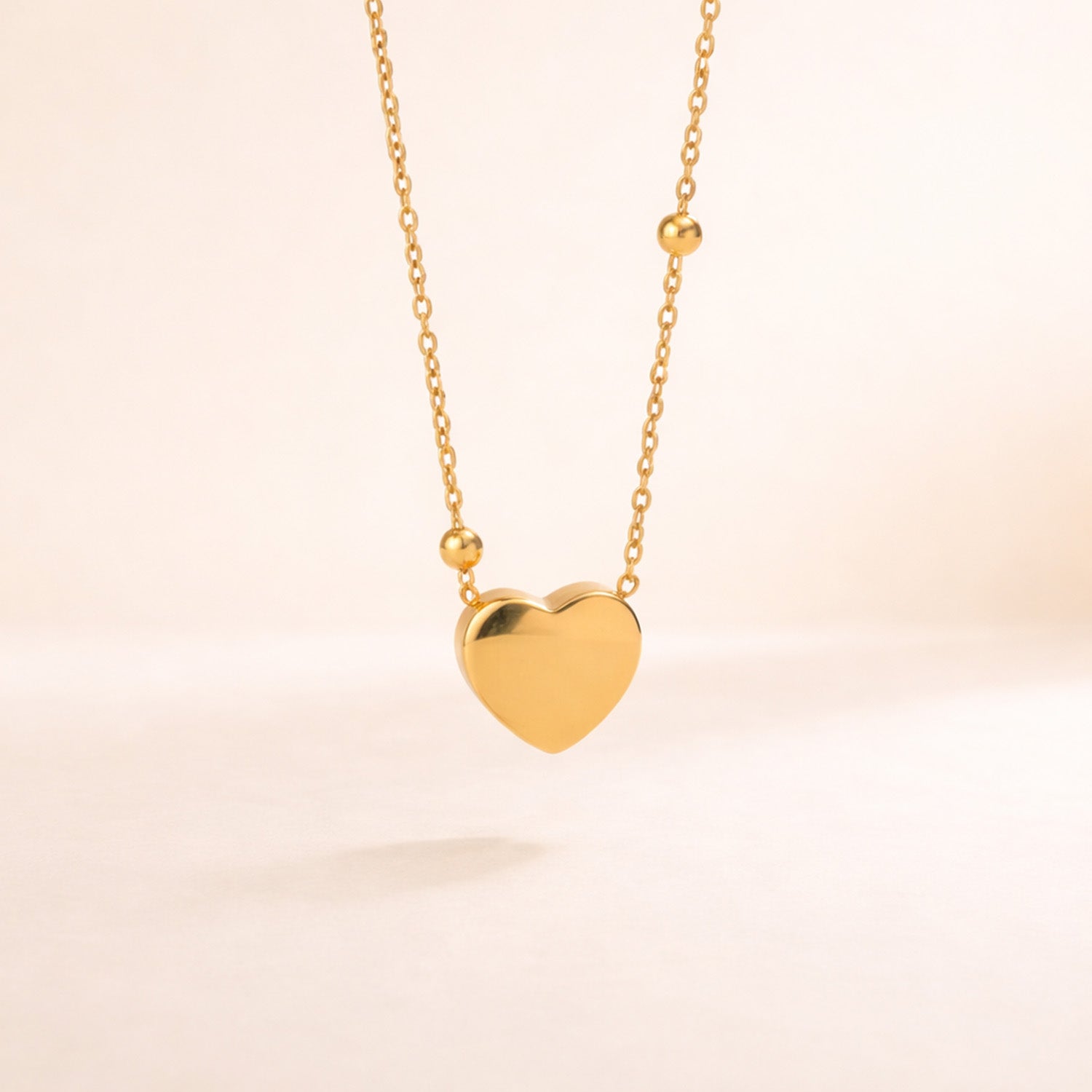 Gold Paris Heart Necklace