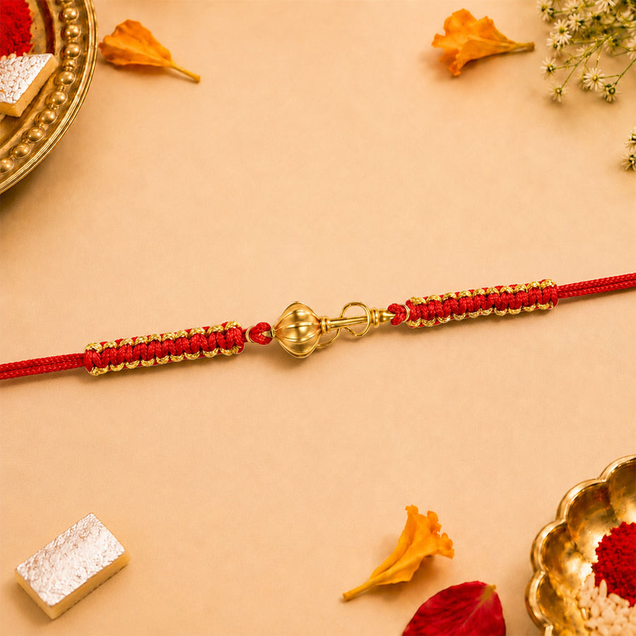 Hanuman Gada Pure Silver Plated Rakhi