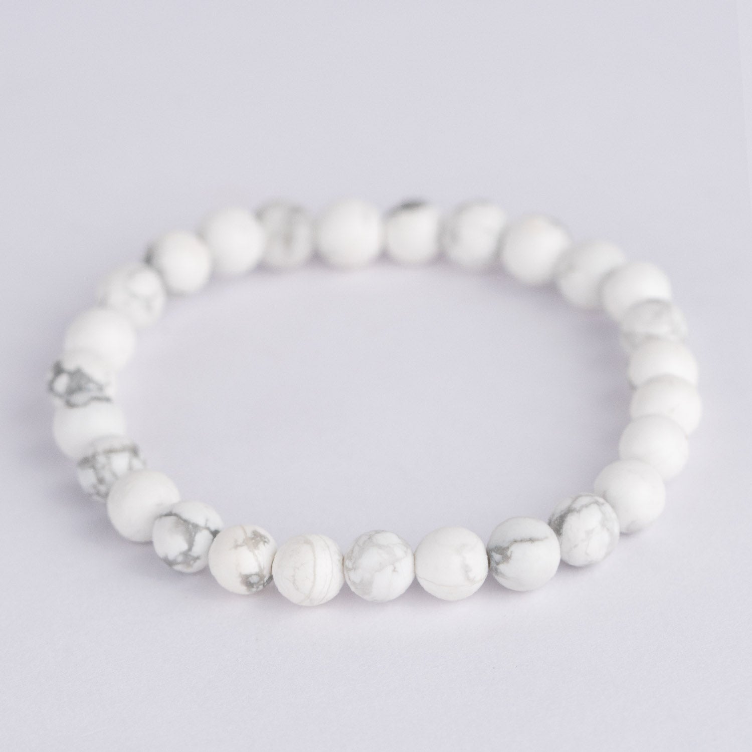 Natural Stone Jewellery Poise Howlite Natural Stone Bracelet