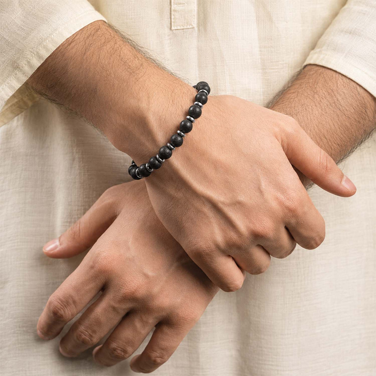 Karungali Natural Stone Bracelet with MagSnap 4