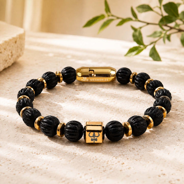 Karungali Trishul Natural Stone Bracelet with MagSnap 4