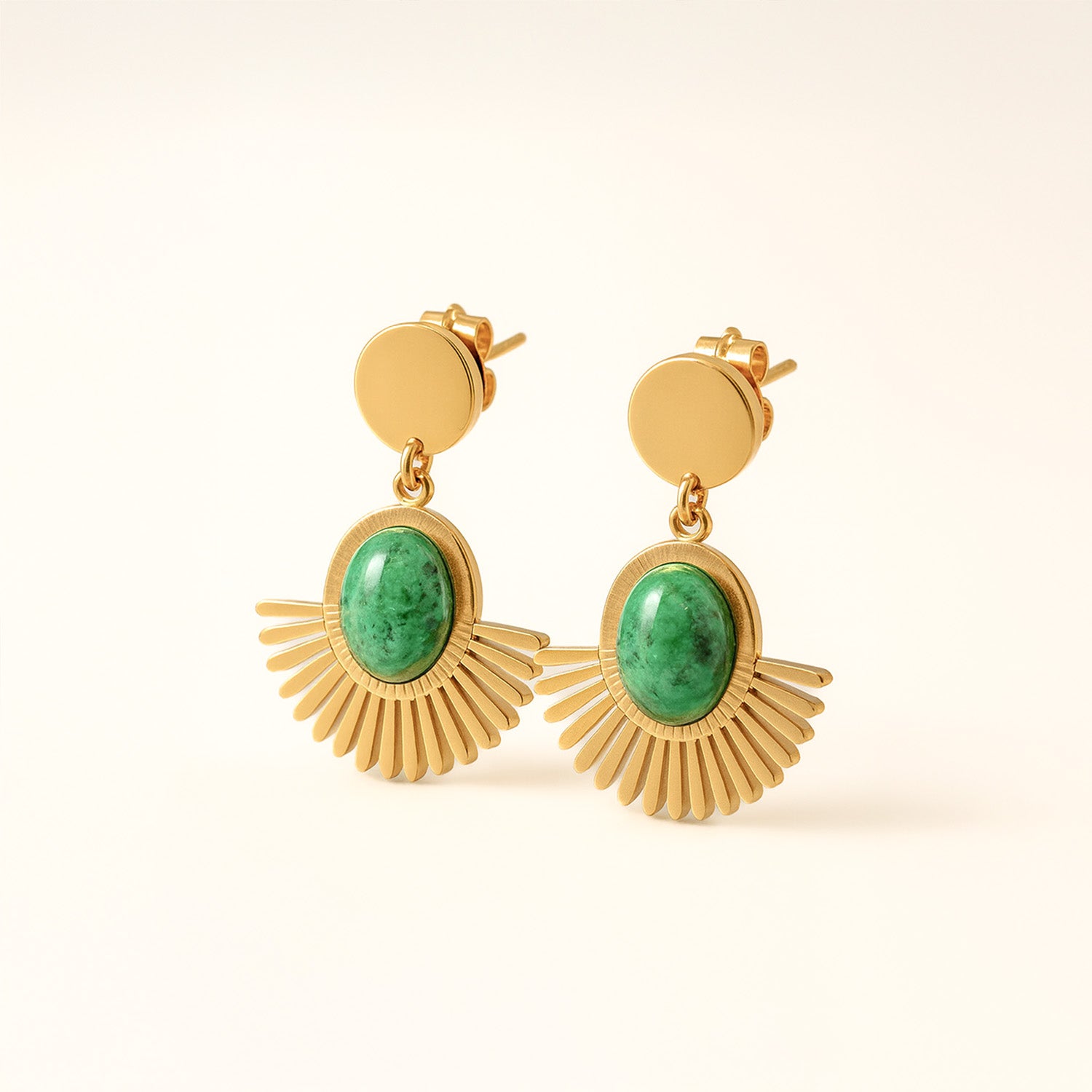 Liora Emerald Glow Drop Earrings