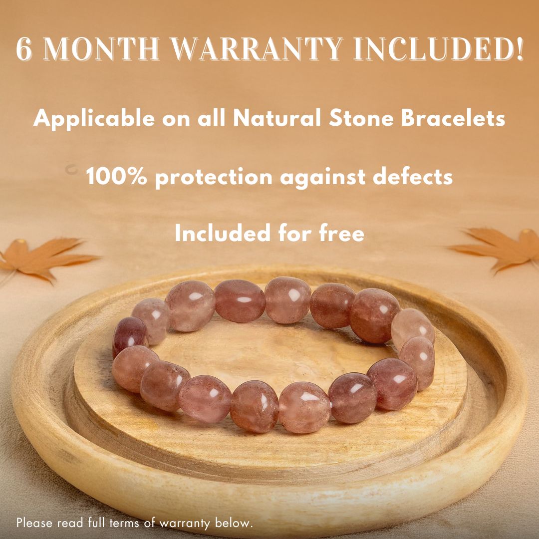 Natural Stone Jewellery Lava Natural Stone Elastic Bracelet