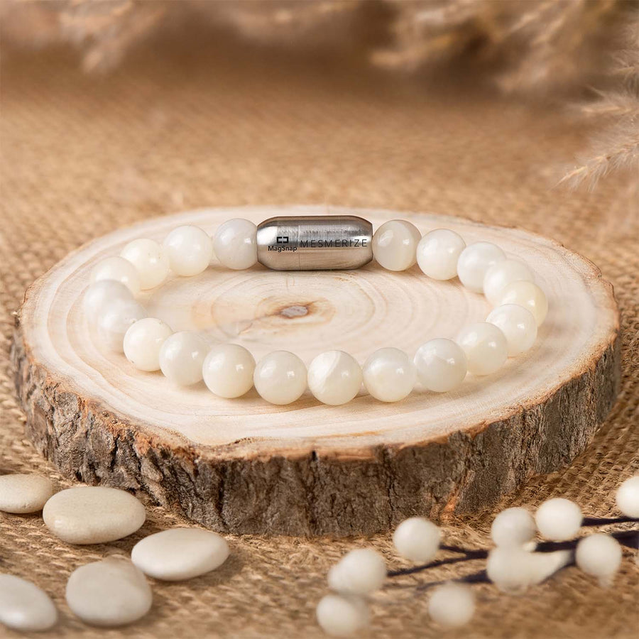 Mystic Aura Moonstone Natural Stone Bracelet With MagSnap