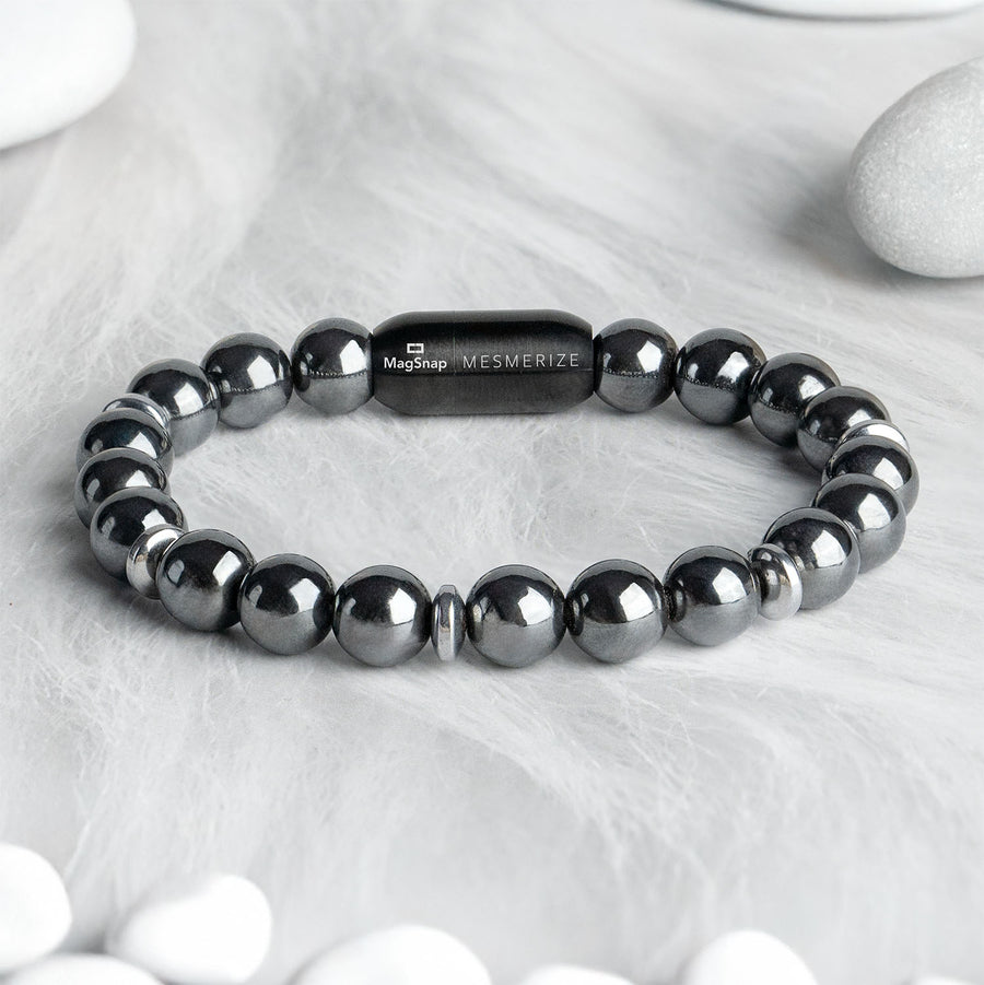 Mystic Grey Hematite Natural Stone Bracelet