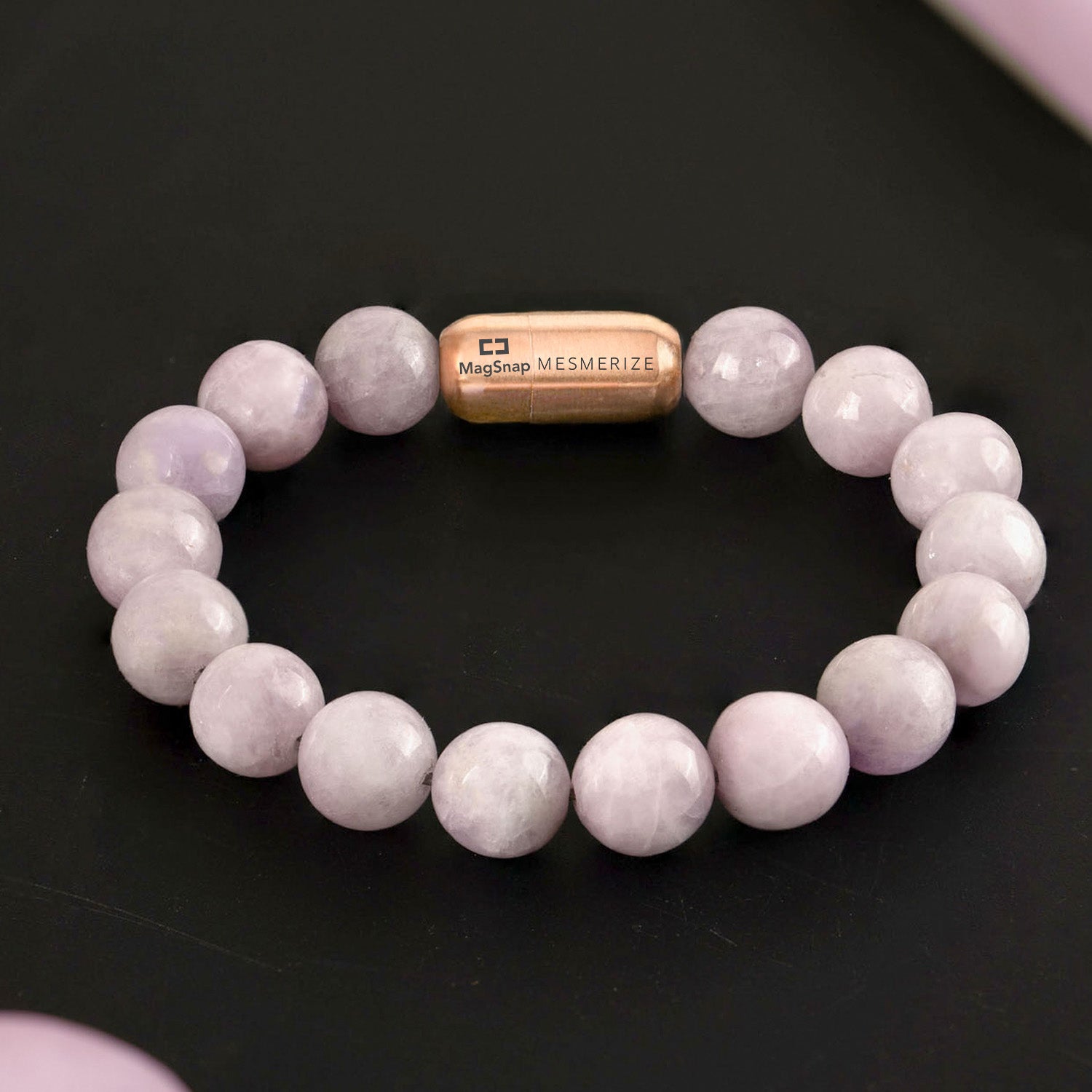 Nurturing Kunzite Natural Stone Bracelet With MagSnap 2