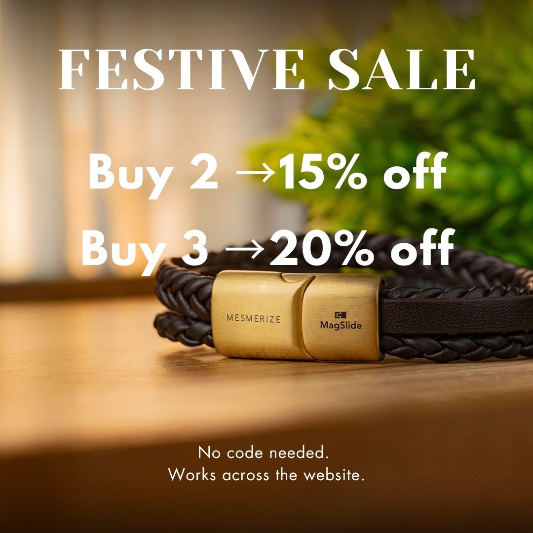 Forge Layered NeoLeather Bracelet with MagSlide Tan