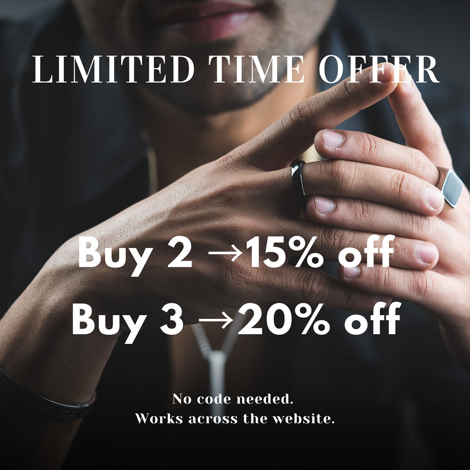 M Premium Jewellery Matte Black Cube Ceramic ring