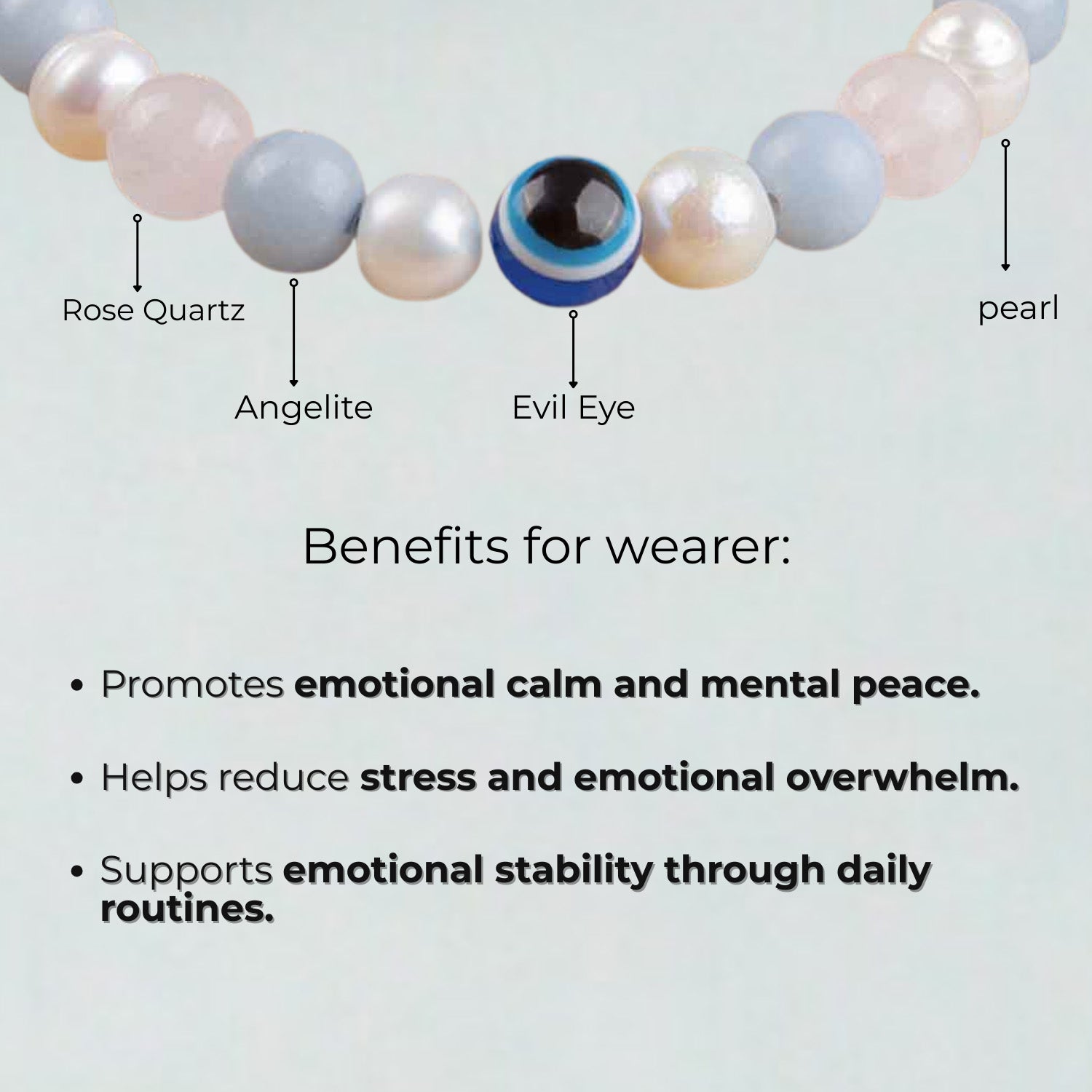 Peaceful Aura Natural Stone Bracelet with MagSnap2
