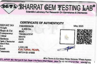 Pearl lab certificate 1