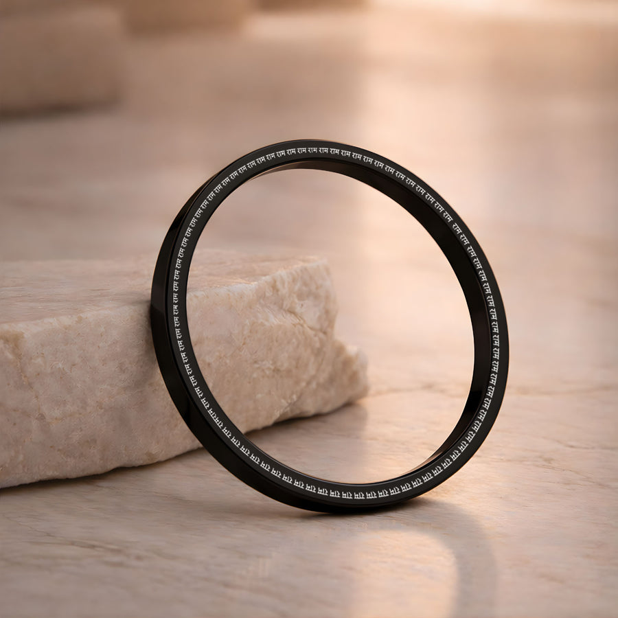 Ram MicroCarved Thick Round Kada