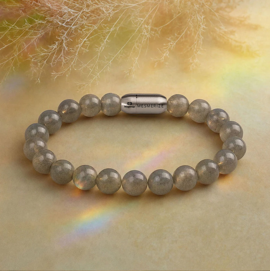 Resilient Labradorite Natural Stone Bracelet With MagSnap