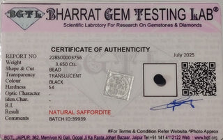 Saffordite lab certificate 5