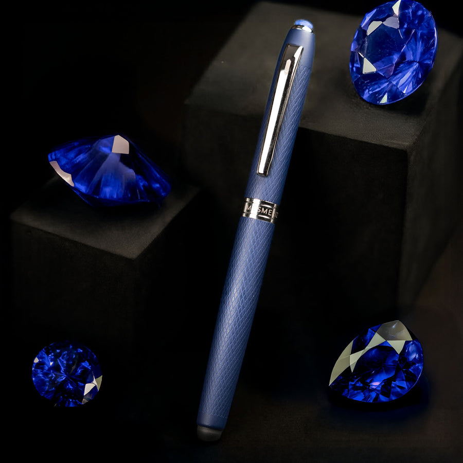 Ultra Matte Blue Lapis Lazuli 2 in 1 MagSnap Roller Ball Pen with Stylus