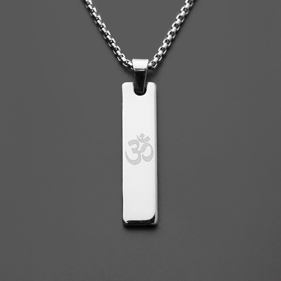 Om Mini Tag Necklace