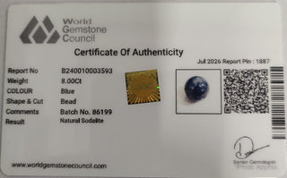 Sodalite lab certificate 11