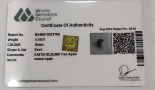 Tree Agate lab certificate 10