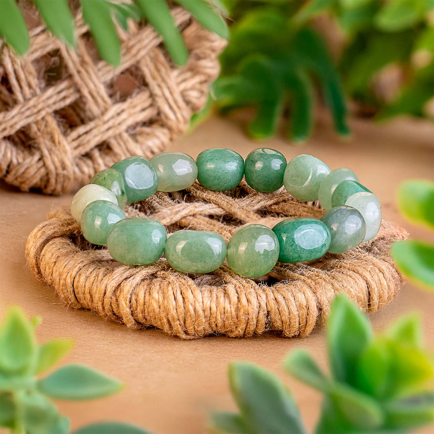 Aventurine Tumble Natural Stone Bracelet